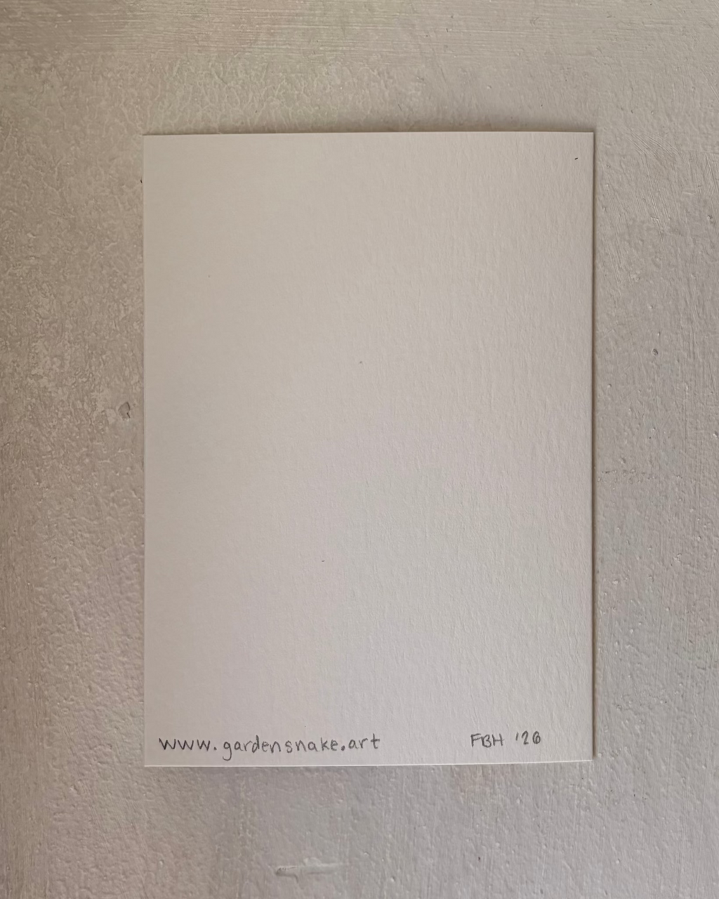 Libra: Hand-Painted Original Greeting Card
